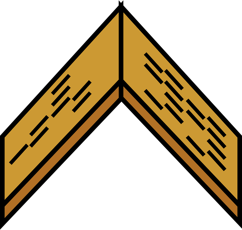 Brown roof ridge