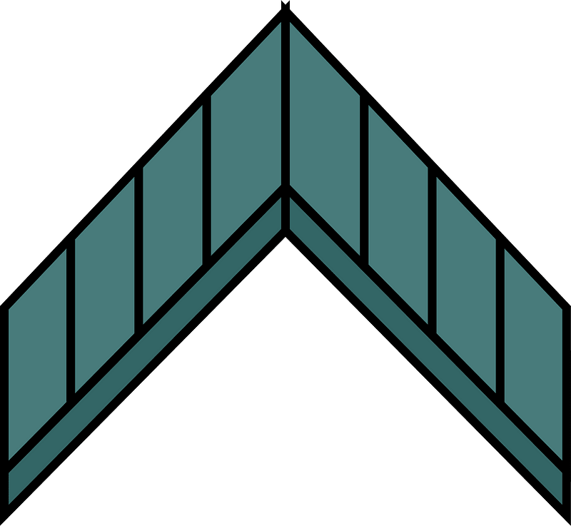 Grey roof ridge
