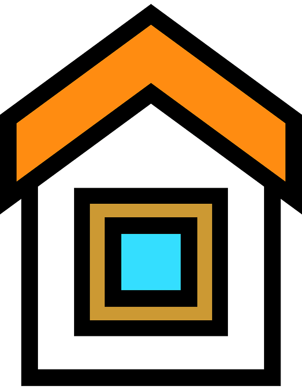 White house orange roof