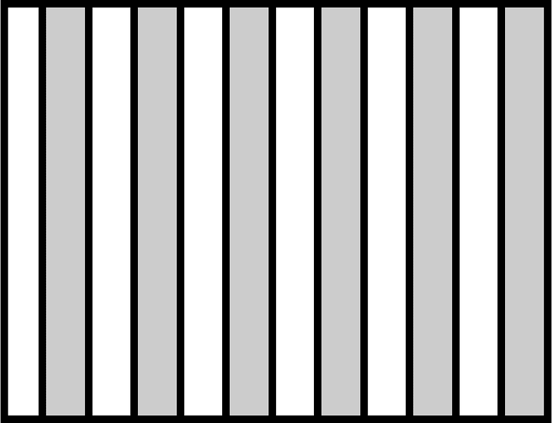 Grey striped vertical wall
