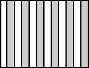 Grey striped vertical wall