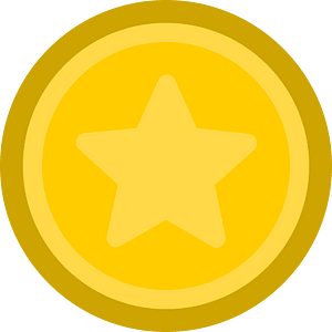 Round yellow star