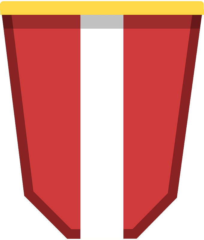 Red wide ribbon