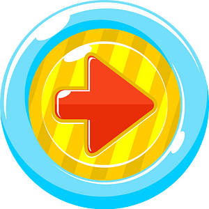 Round red arrow button right