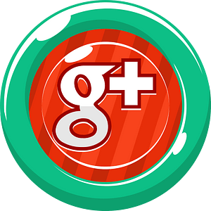 Round green red google button