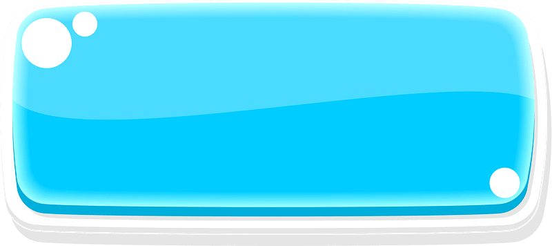 Flat blue blank button