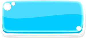 Flat blue blank button