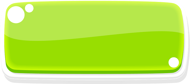 Flat green blank button