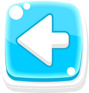 Rounded blue arrow button left