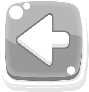 Rounded grey arrow button left