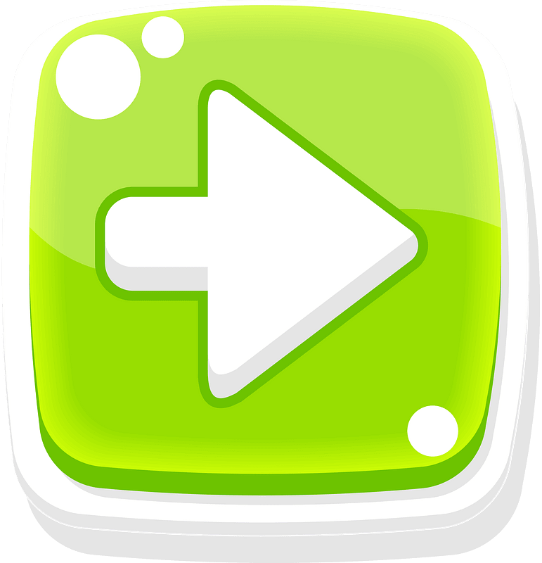 Rounded green arrow button right