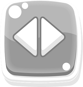 Rounded grey arrow button left right