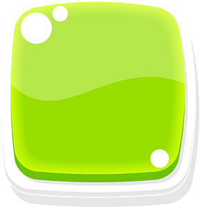 Rounded green blank button