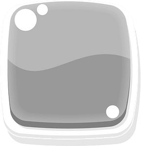 Rounded grey blank button