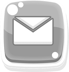 Rounded grey email button