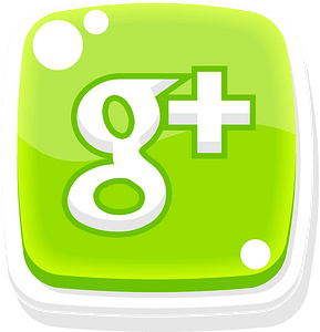Rounded green google button