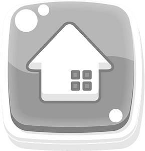 Rounded grey home button