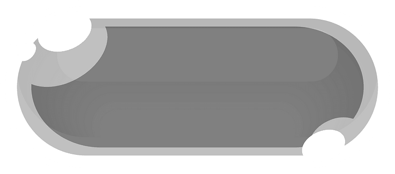 Flat grey blank button