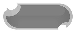 Flat grey blank button