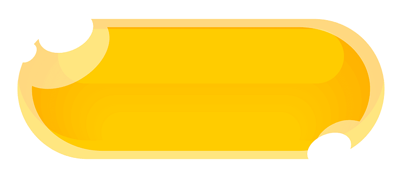 Flat yellow blank button