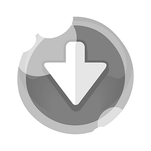 Round grey arrow button down