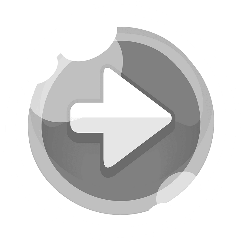 Round grey arrow button right