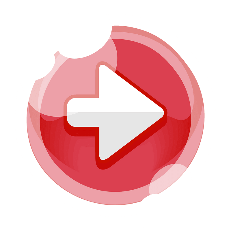 Round red arrow button right
