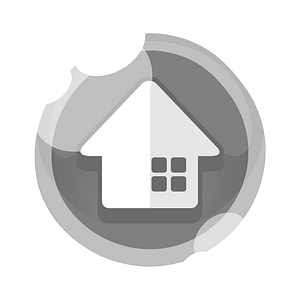 Round grey home button