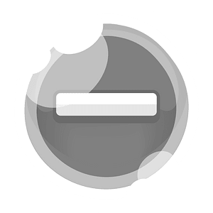 Round grey minus button