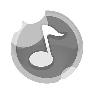 Round grey note button