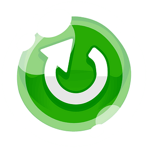 Round green redo button