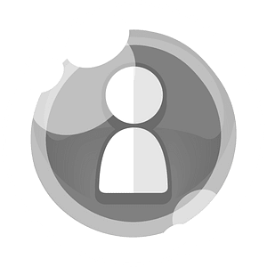 Round grey user button