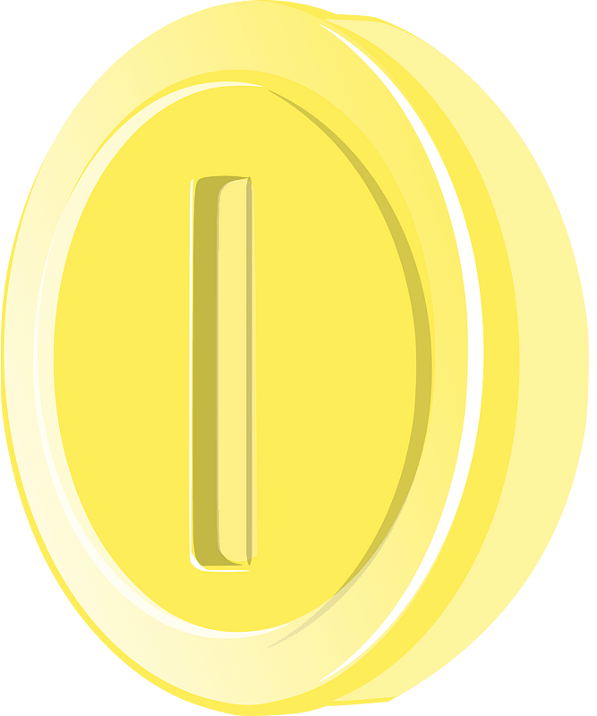 Light yellow coin