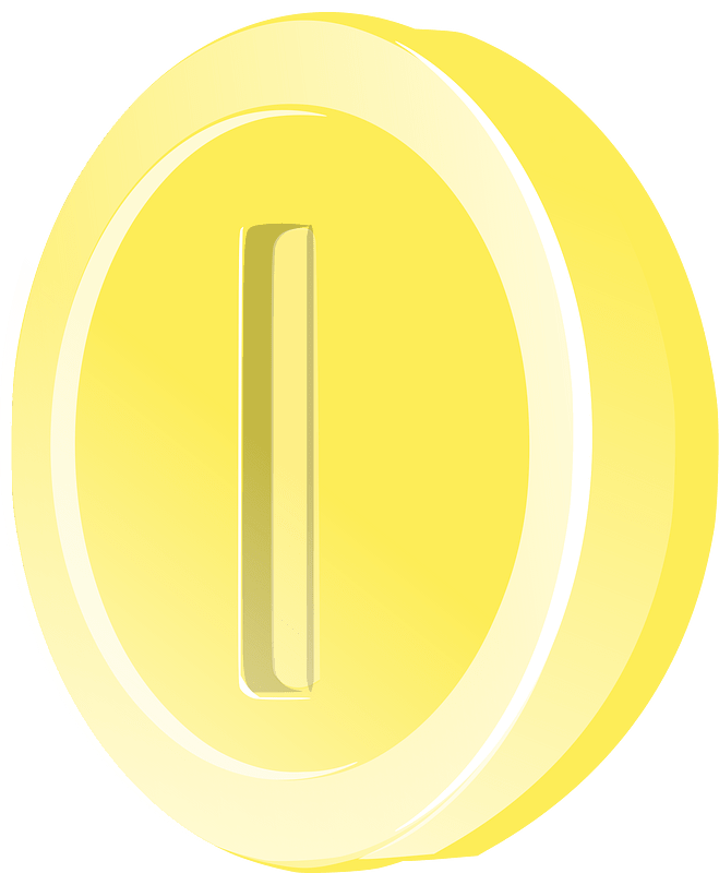 Light yellow coin