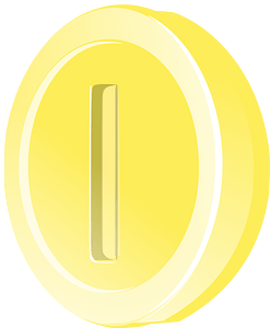 Light yellow coin