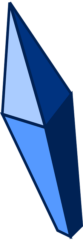 Blue crystal left