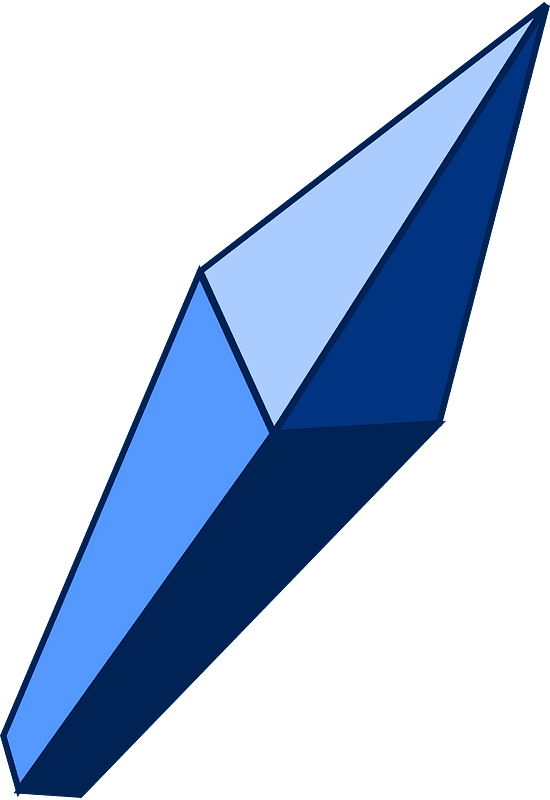 Blue crystal right
