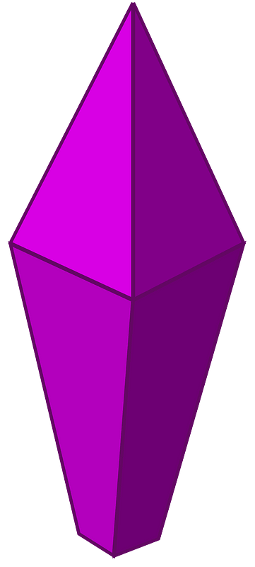 Purple medium crystal