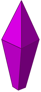 Purple medium crystal