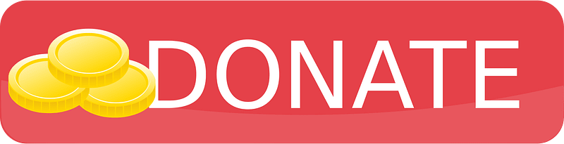 Horisontal donate button three coins