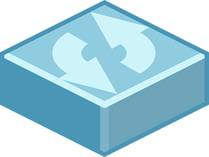 Blue refresh tile counter clockwise
