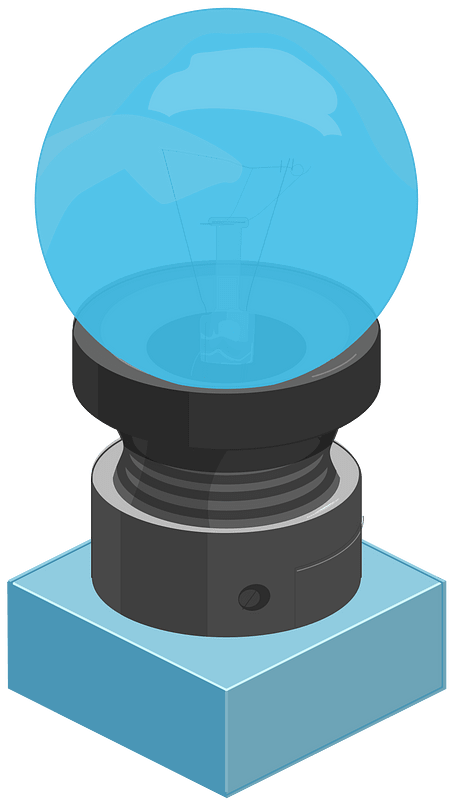 Blue tile ball