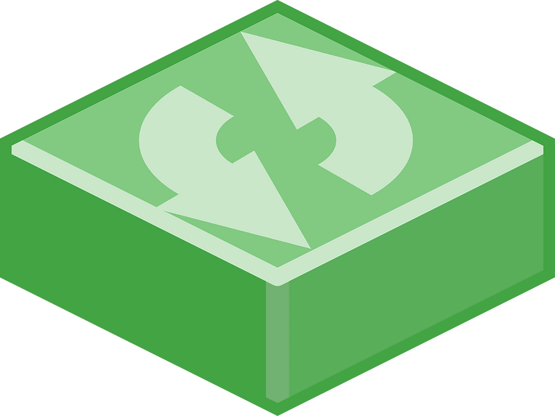 Green refresh tile counter clockwise