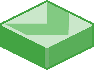 Green tile arrow down right