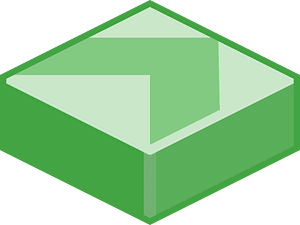Green tile arrow up right