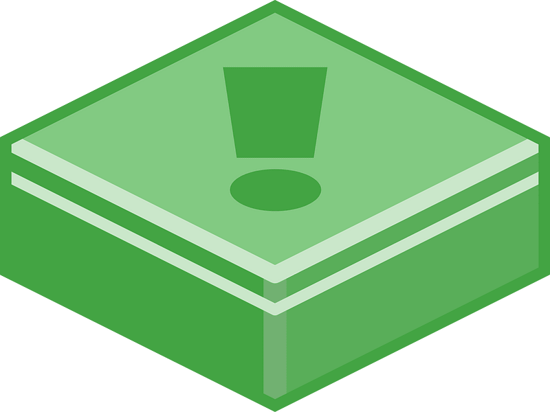 Green tile exclamation mark