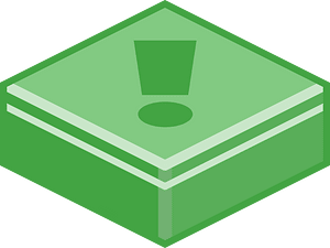 Green tile exclamation mark