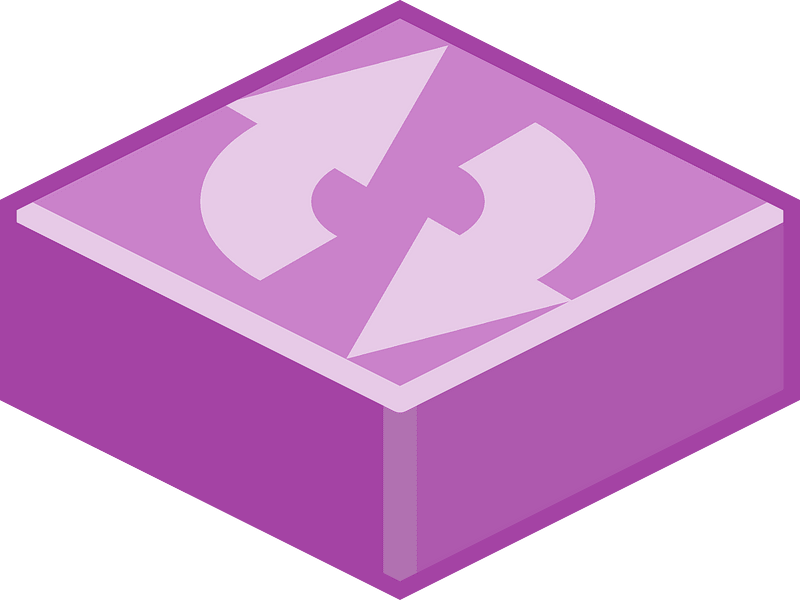 Purple refresh tile clockwise