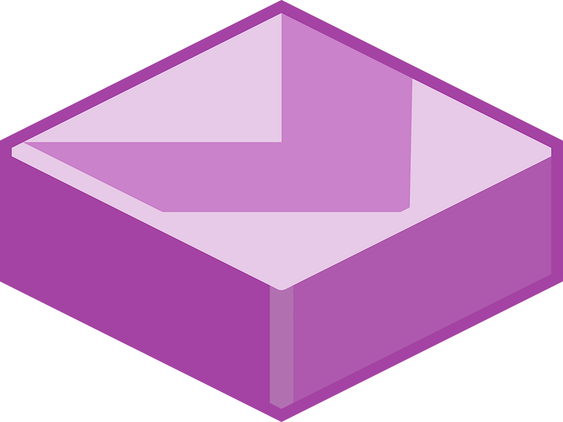 Purple tile arrow down right