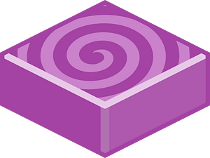 Purple tile spiral